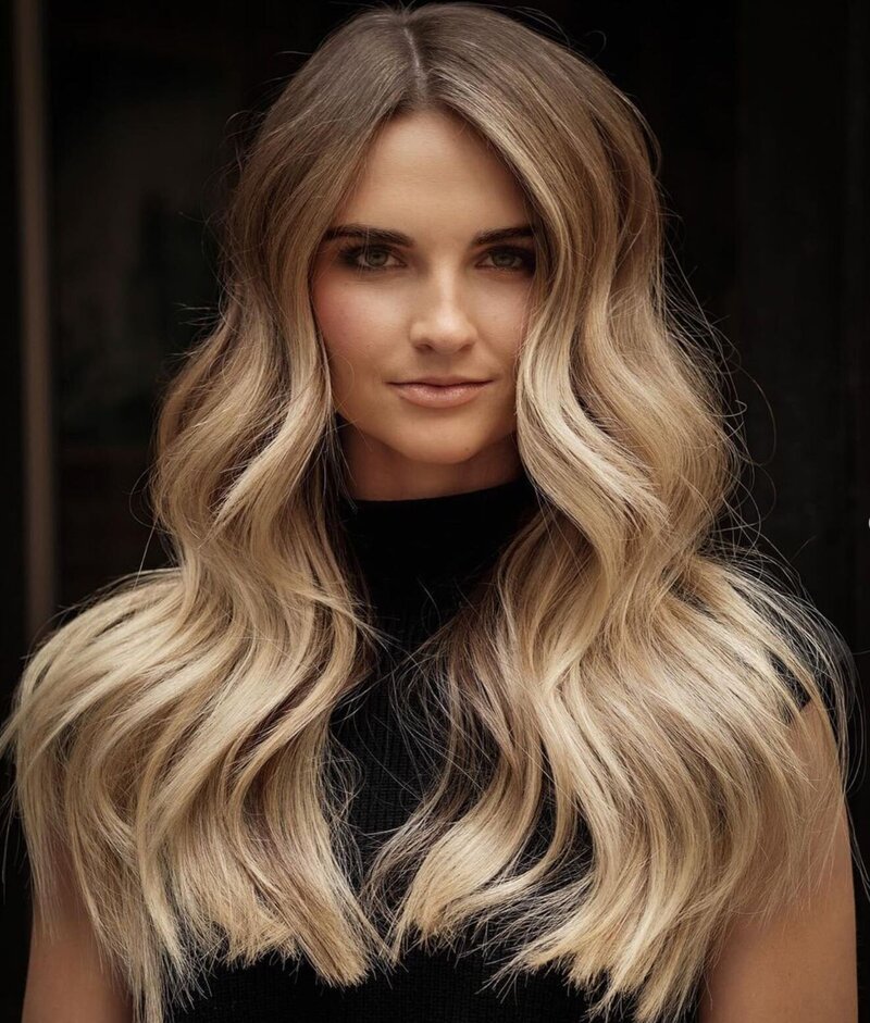 balayage blonde kaleido hair