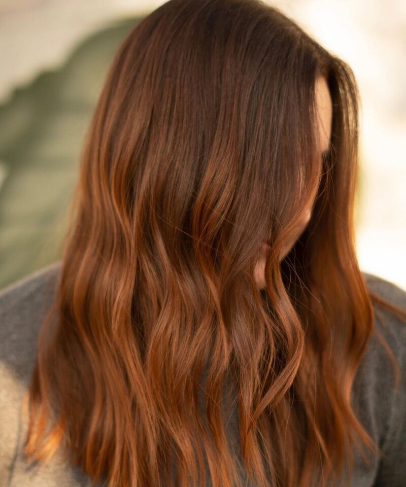 copper kaleido hair